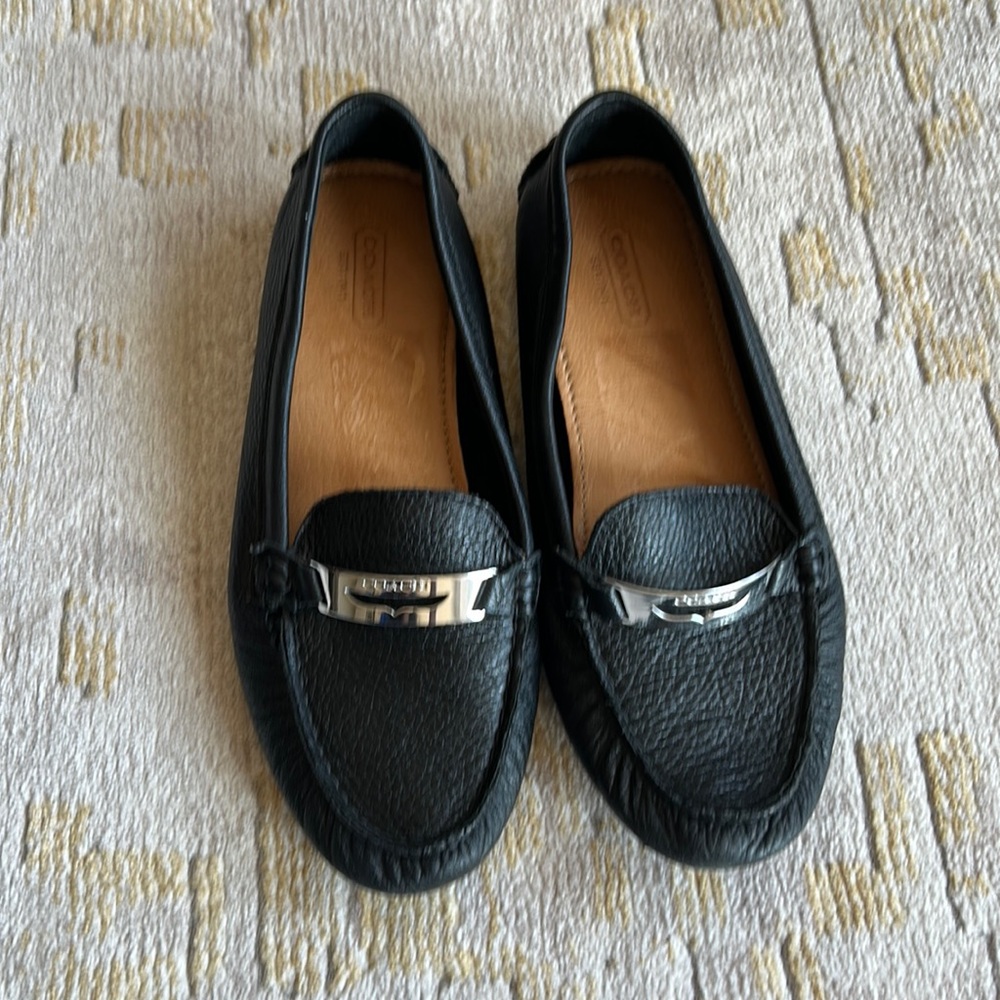 Coach Black Nola Loafers Size 7B